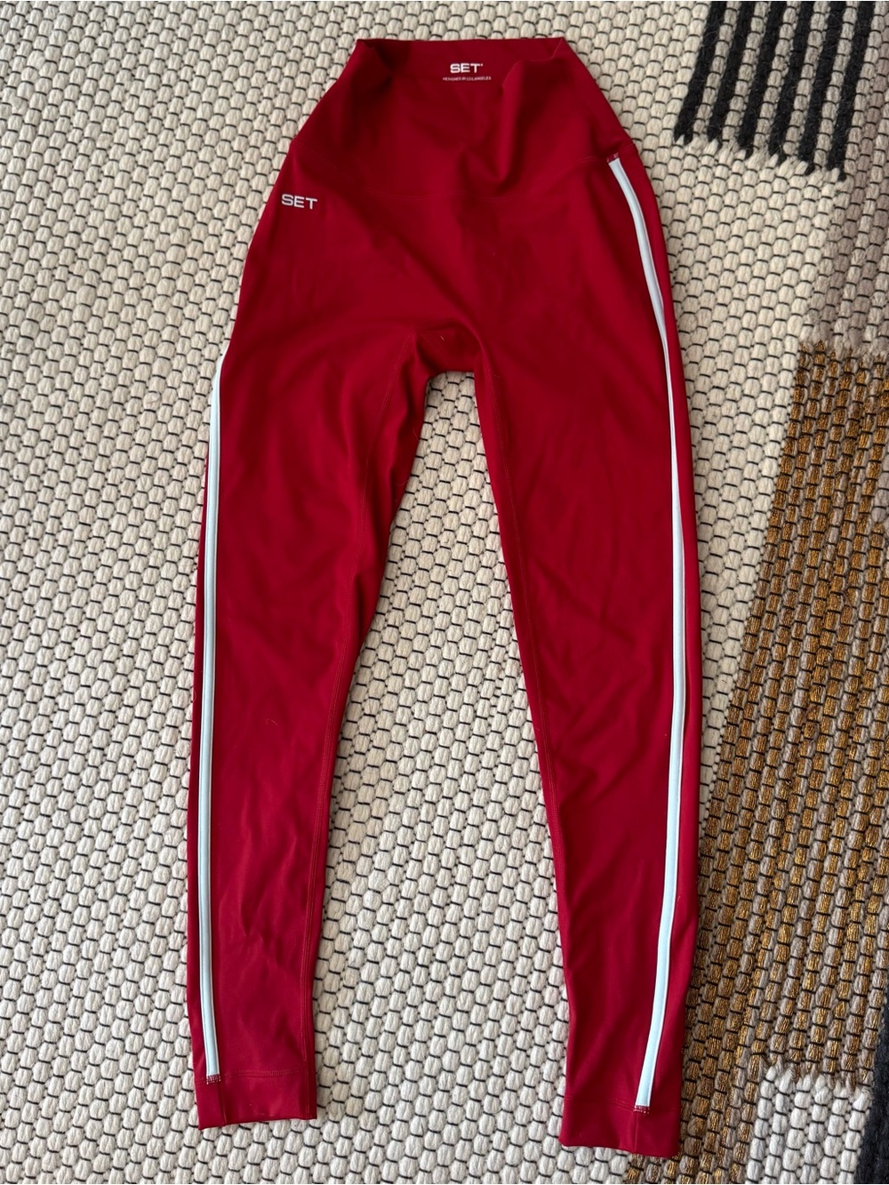 SET Active Sporty Stripe Leggings Size Small